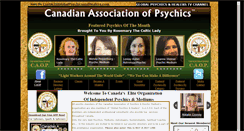 Desktop Screenshot of canadianassociationofpsychics.com