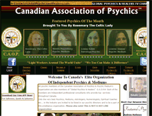 Tablet Screenshot of canadianassociationofpsychics.com